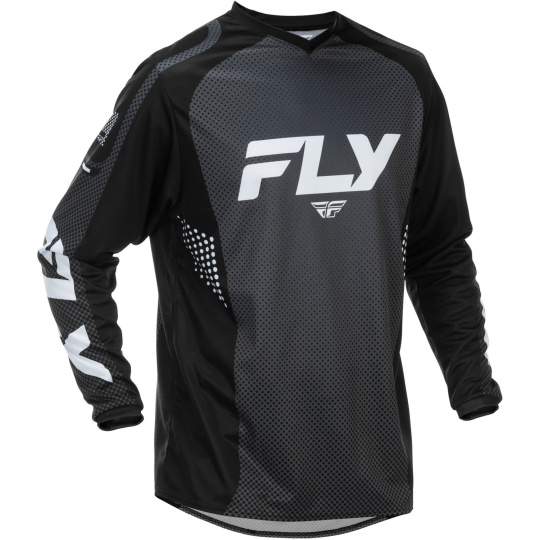 dres F-16, FLY RACING - USA 2026 (černá/bílá)