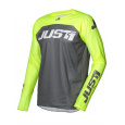 Dres JUST1 J-FORCE TERRA tmavě šedo/neonově žlutý