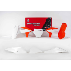 sada plastů KTM, RTECH (oranžovo-bílá, 6 dílů, vč. L krytu vzduch filtru) sada plastů KTM, RTECH (oranžovo-bílá, 6 dílů, vč. L krytu vzduch filtru)