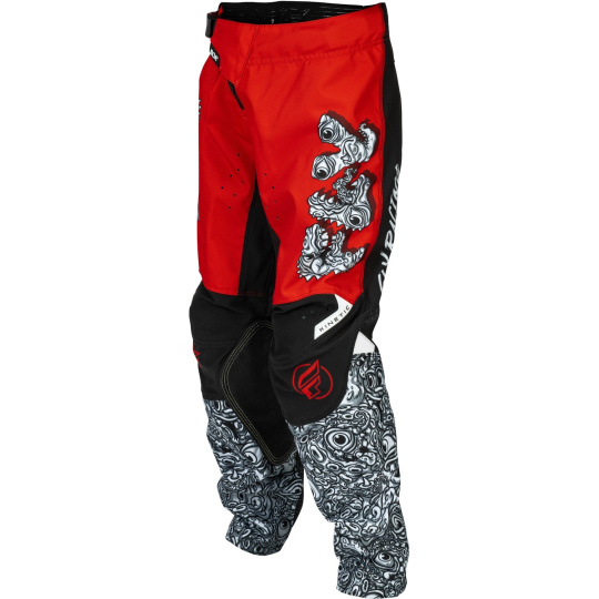 kalhoty KINETIC MUTANT, FLY RACING - USA dětské 2026 (červená/bílá/černá)