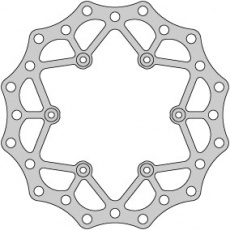 zadní kotouč YZ125/250/22-, YZF250/21- YZF450/20- 240mm zadní kotouč YZ125/250/22-, YZF250/21- YZF450/20- 240mm