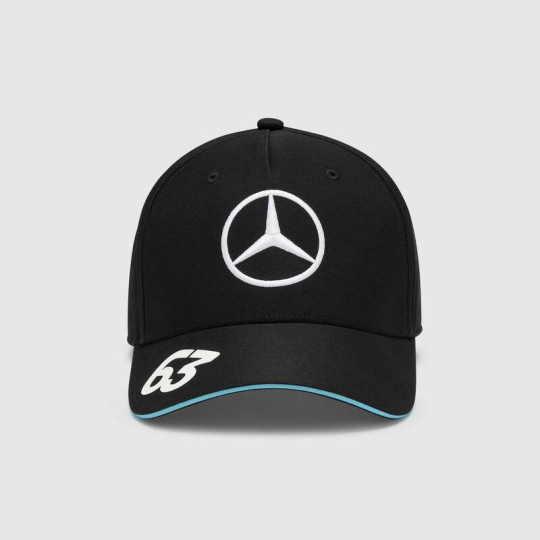 Týmová kšiltovka George Russell - Mercedes AMG F1 černá