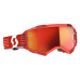 brýle FURY, SCOTT - USA (červená/ oranžová chrom plexi)
