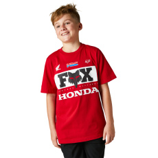 Dětské triko Fox Yth Honda Ss Tee  Flame Red