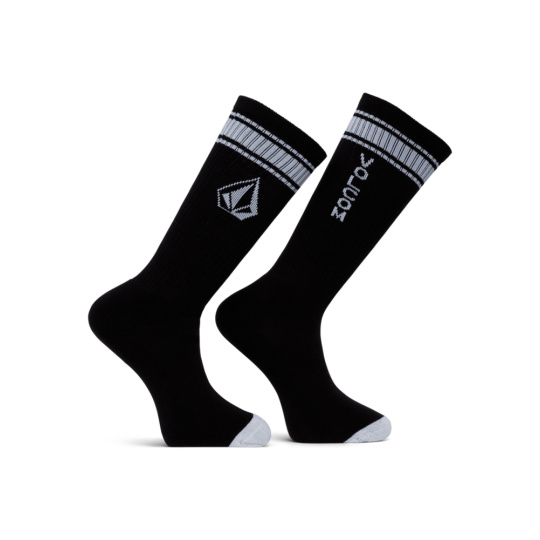 Pánské ponožky Volcom High Stripe Sock Pr  Black