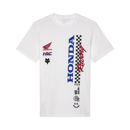 Pánské triko Fox Honda Ss Tee  Optic White