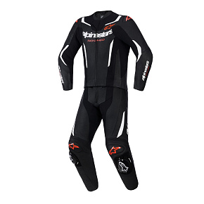 dvoudílná kombinéza GP FORCE V2, ALPINESTARS (černá/bílá/červená fluo) 2027 dvoudílná kombinéza GP FORCE V2, ALPINESTARS (černá/bílá/červená fluo) 2027