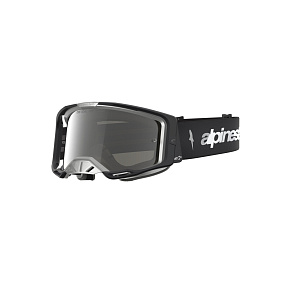 brýle VISION 8 AMBER, ALPINESTARS (černá/stříbrná, zrcadlové stříbrné plexi) 2027