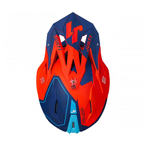 Kšilt JUST1 J18 VERTIGO matný modro/bílo/fluo oranžový Kšilt JUST1 J18 VERTIGO matný modro/bílo/fluo oranžový