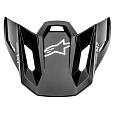 kšilt pro přilby SUPERTECH S-M7 SOLID, ALPINESTARS (černá)