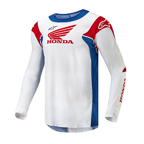 dres RACER ICONIC HONDA kolekce, ALPINESTARS (bílá/modrá/červená/černá) 2027 dres RACER ICONIC HONDA kolekce, ALPINESTARS (bílá/modrá/červená/černá) 2027