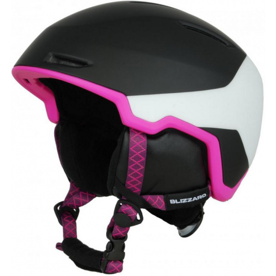helma BLIZZARD Viva Viper ski helmet, black matt/white matt/magenta matt, AKCE