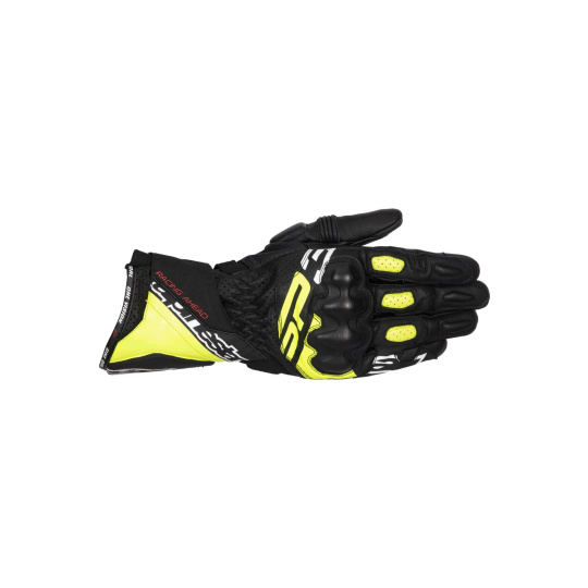 rukavice SP-3, ALPINESTARS (černá/žlutá fluo/bílá) 2025