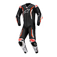 jednodílná kombinéza GP TECH V5, ALPINESTARS (černá/bílá/červená fluo) 2026