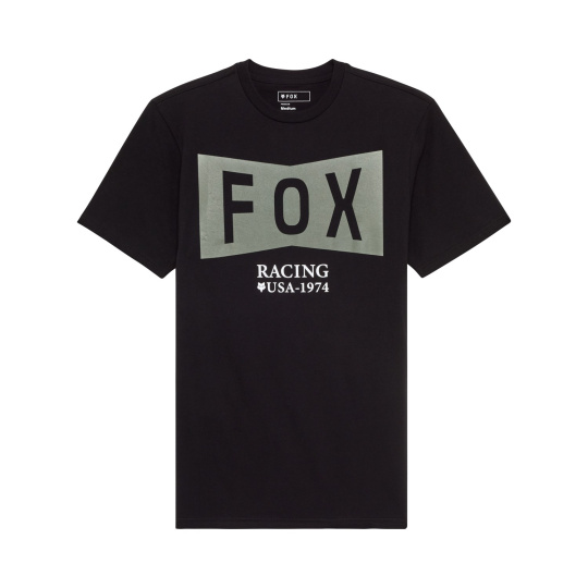 Pánské triko Fox Typeface Ss Prem Tee  Black
