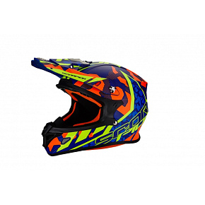 Moto přilba SCORPION VX-21 AIR FURIO modro/oranžovo/neonově žlutá Moto přilba SCORPION VX-21 AIR FURIO modro/oranžovo/neonově žlutá