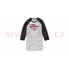 triko WINGED TEAM TEE 3/4 rukáv, ALPINESTARS (bílá/černá) triko WINGED TEAM TEE 3/4 rukáv, ALPINESTARS (bílá/černá)