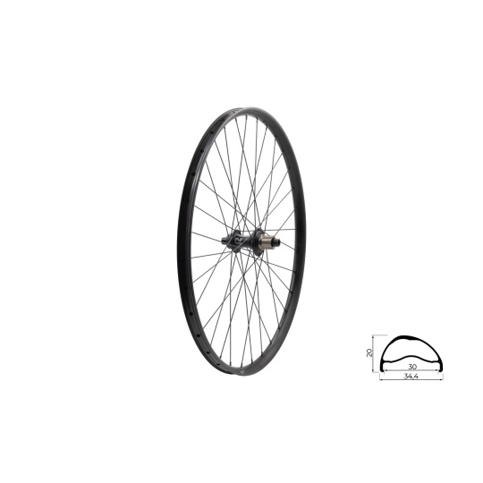 KELLYS Zapletené kolo zadní KLS SEGADOR 30 SL DSC R, 28/29", black