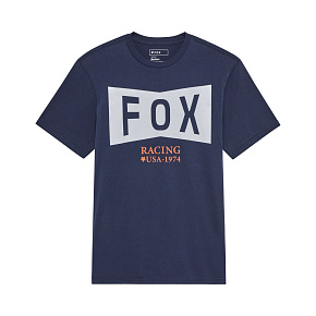 Pánské triko Fox Typeface Ss Prem Tee  Midnight