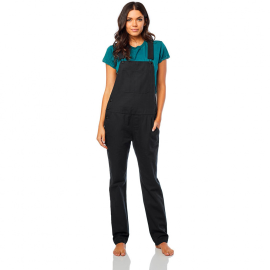 Dámské kalhoty Fox Women's Flat Track Overalls Black