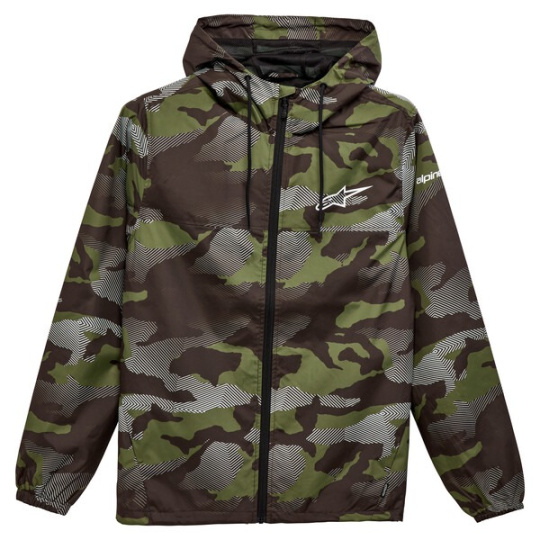 bunda TREQ WINDBRAKER, ALPINESTARS (zelená camo)