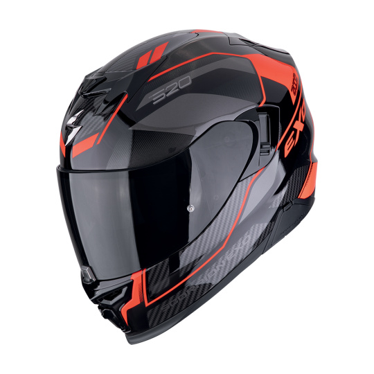 Moto přilba SCORPION EXO-520 EVO AIR LENA černo/červená