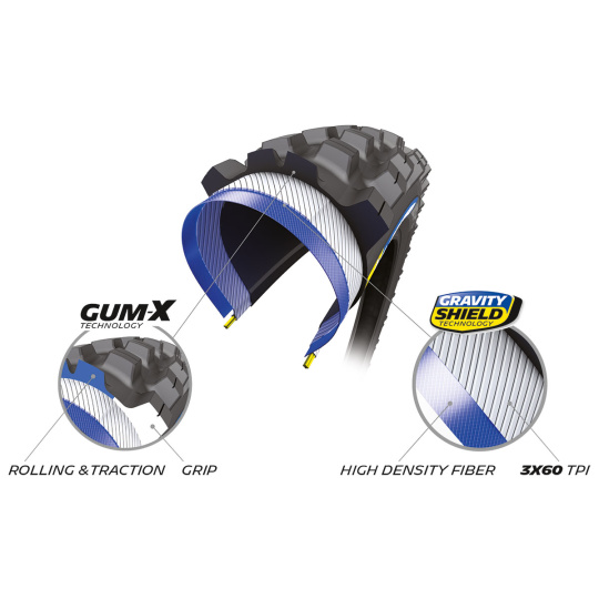 MICHELIN PLÁŠŤ WILD AM2 27,5X2.60 COMPETITION LINE KEVLAR GUM-X TS TLR (201331)