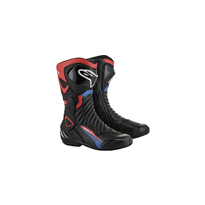 boty S-MX 6 HONDA kolekce, ALPINESTARS (černá/červená/modrá/bílá)