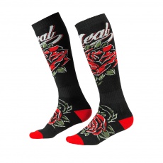 Podkolenky O´Neal ROSES černá/červená Podkolenky O´Neal ROSES černá/červená