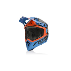 ACERBIS motokros přilba STEEL CARBON oranž/modrá ACERBIS motokros přilba STEEL CARBON oranž/modrá