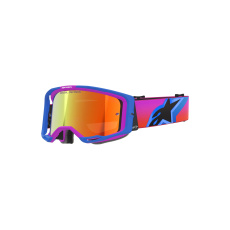 brýle VISION 8 CORP, ALPINESTARS (modrá/fialová/oranžová, zrcadlové červené plexi) 2026