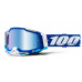 RACECRAFT 2 100% - USA , brýle modré - zrcadlové modré plexi