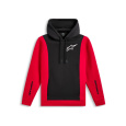 mikina IGNITE HOODIE, ALPINESTARS (černá/červená)
