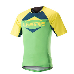Alpinestars Mesa S/S Jersey dres Acid Yellow Summer Green vel. L Alpinestars Mesa S/S Jersey dres Acid Yellow Summer Green vel. L