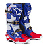 boty TECH 10 limitovaná edice UNION REDBUD MX, ALPINESTARS (červená/modrá/bílá/černá)