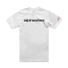 triko LINEAR WORDMARK 2.0 CSF, ALPINESTARS (bílá/červená/černá) triko LINEAR WORDMARK 2.0 CSF, ALPINESTARS (bílá/červená/černá)