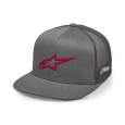 kšiltovka 3D AGELESS TRUCKER, ALPINESTARS (šedá/červená)