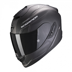 Moto přilba SCORPION EXO-1400 CARBON AIR BEAUX matná černo/stříbrná Moto přilba SCORPION EXO-1400 CARBON AIR BEAUX matná černo/stříbrná