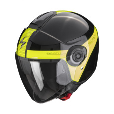 Moto přilba SCORPION EXO-CITY II SHORT metalická černo/neonově žlutá Moto přilba SCORPION EXO-CITY II SHORT metalická černo/neonově žlutá