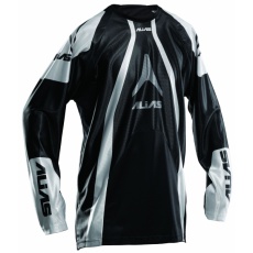 Motokrosový dres ALIAS MX A1 černý/stříbrný Motokrosový dres ALIAS MX A1 černý/stříbrný
