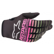 rukavice RADAR, ALPINESTARS, dětské (černá/zelená neon/růžová fluo) 2022 rukavice RADAR, ALPINESTARS, dětské (černá/zelená neon/růžová fluo) 2022