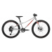 dětské kolo AMULET 24 Youngster SH, alu brushed transparent/red, 2024