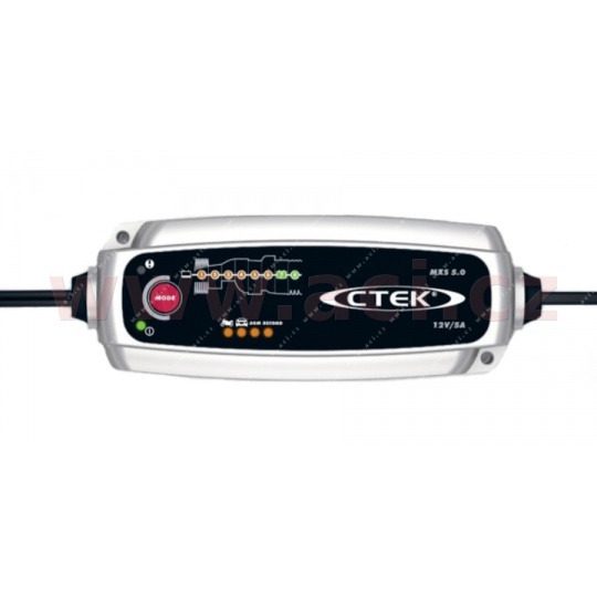 nabíječka CTEK MXS 5.0 NEW s teplotním čidlem 12 V, 120 Ah, 5 A