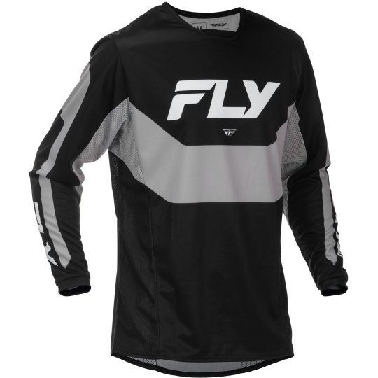 dres KINETIC, FLY RACING - USA 2026 (černá/šedá)
