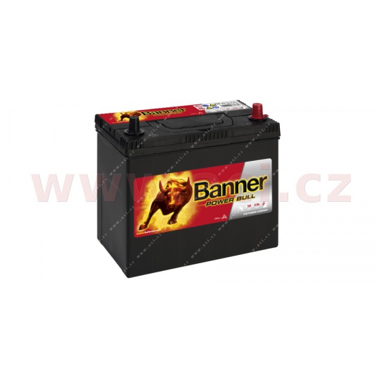 45Ah baterie, 390A, pravá, úzké póly BANNER Power Bull 238x129x203(225)