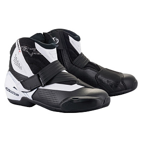 boty SMX-1 R VENTED, ALPINESTARS (černá/bílá, perforovaná obšívka) 2027