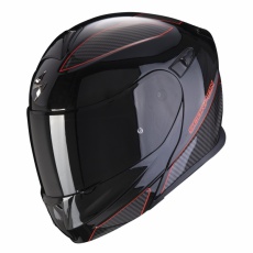 Moto přilba SCORPION EXO-920 FLUX černo/červená Moto přilba SCORPION EXO-920 FLUX černo/červená