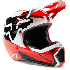 Pánská přilba Fox V1 Leed Helmet Dot/Ece  Fluorescent Red