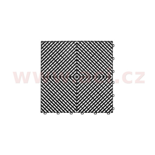 plastová dlaždice žebrovaná 40x40x1,8 cm PVC (černá)