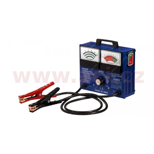 zátěžový tester baterií, napětí, proud, dobíjení, 12 V, analogový, <500A, DHC 500A2
